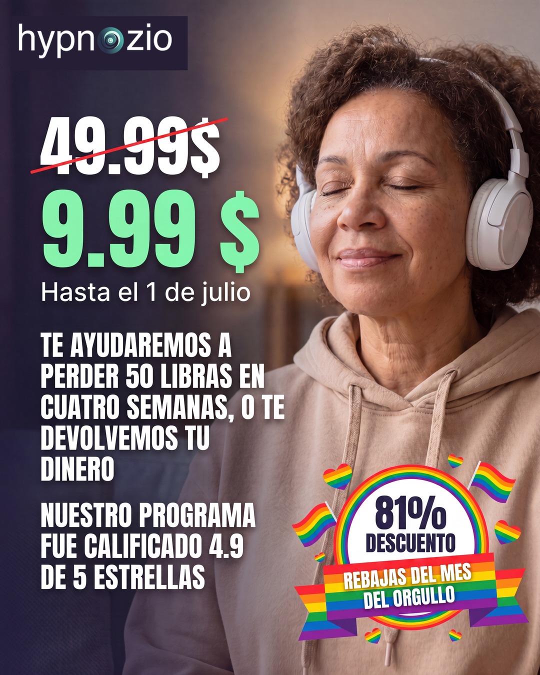 Hypnozio: power of hypnotherapy Facebook ad
