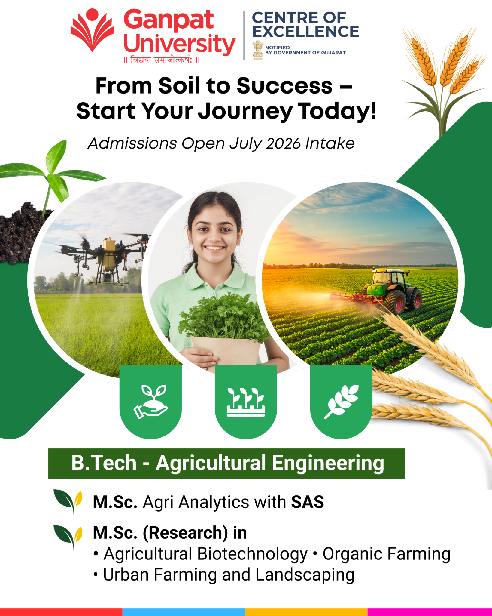 Ganpat University - GUNI, India Facebook ad