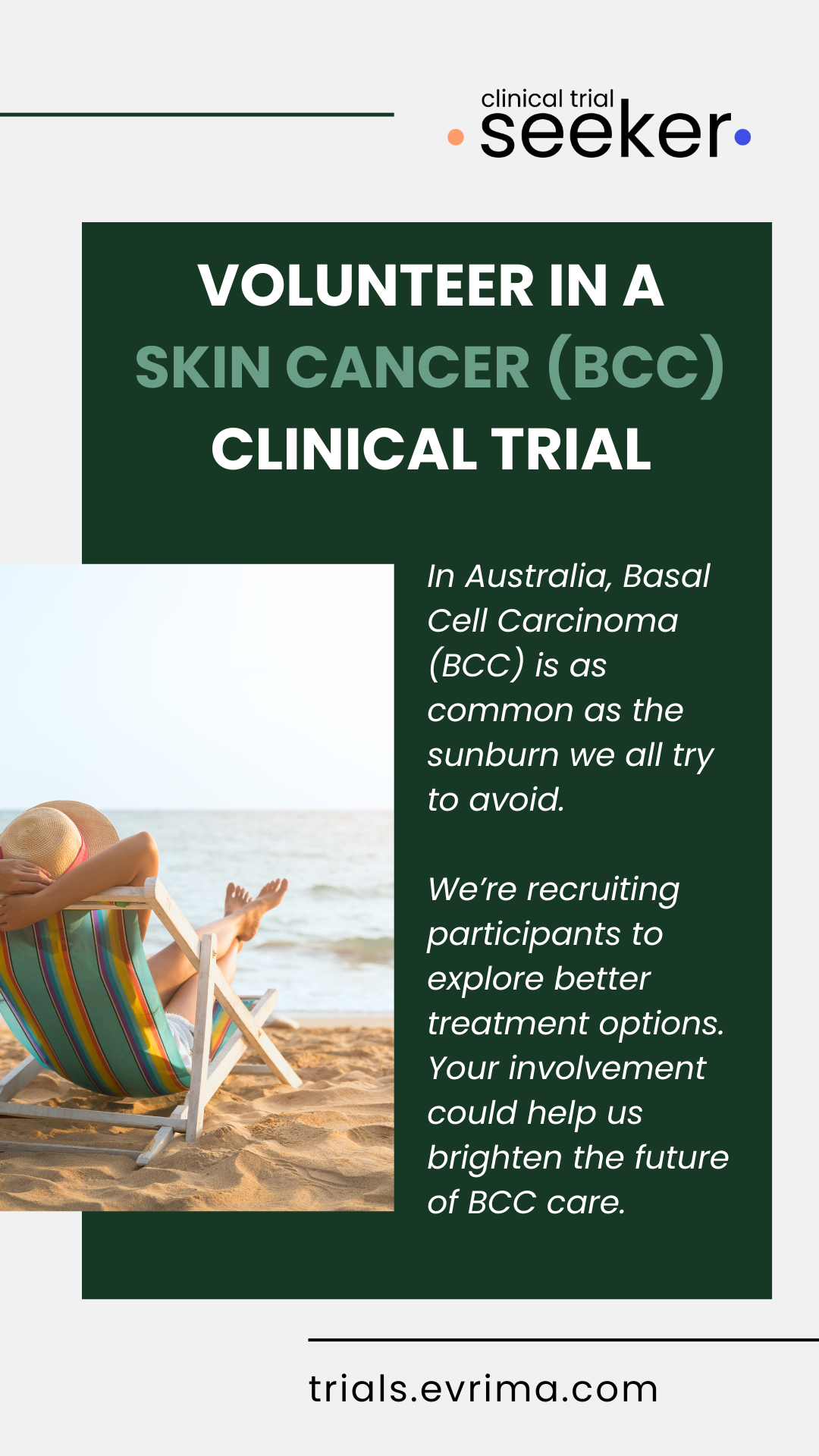 Clinical Trial Seeker Facebook ad
