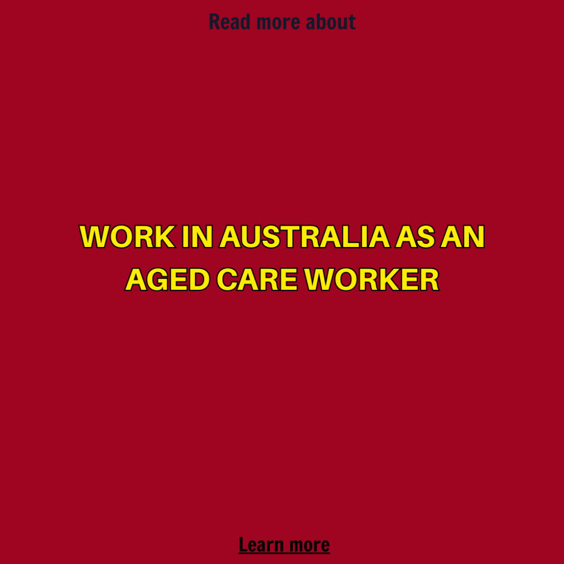 Job Shop Facebook ad: Some people explore aged care worker roles in…