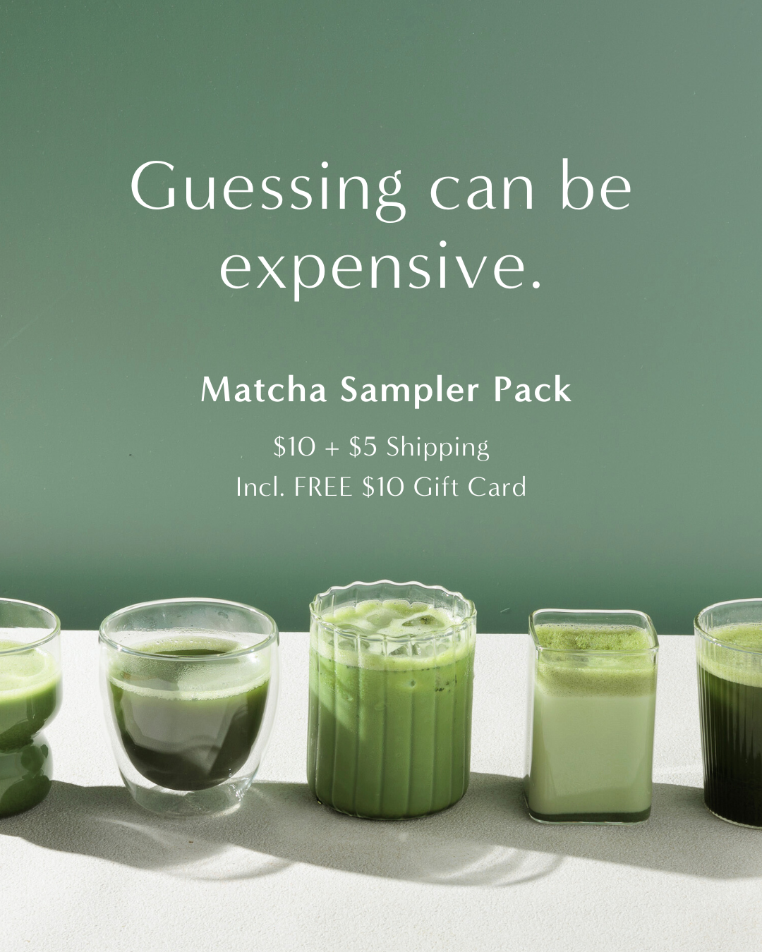 Naoki Matcha Facebook ad: Naoki Matcha Sampler Pack Offer