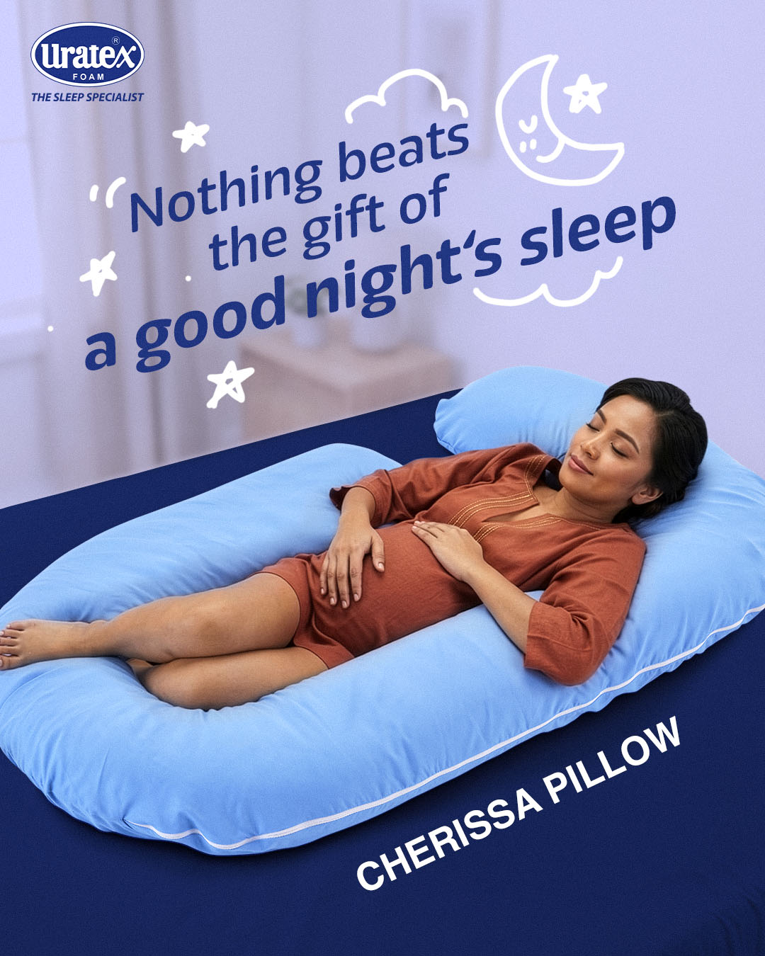 Uratex Philippines Facebook ad: Every expecting mom deserves a little extra comfort.
