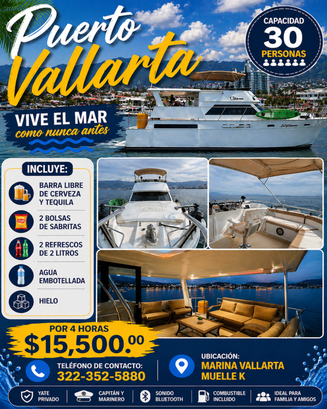 Yates Puerto Vallarta Facebook ad from May 23, 2026