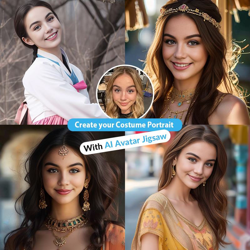 AI Avatar Jigsaw Puzzle Facebook ad