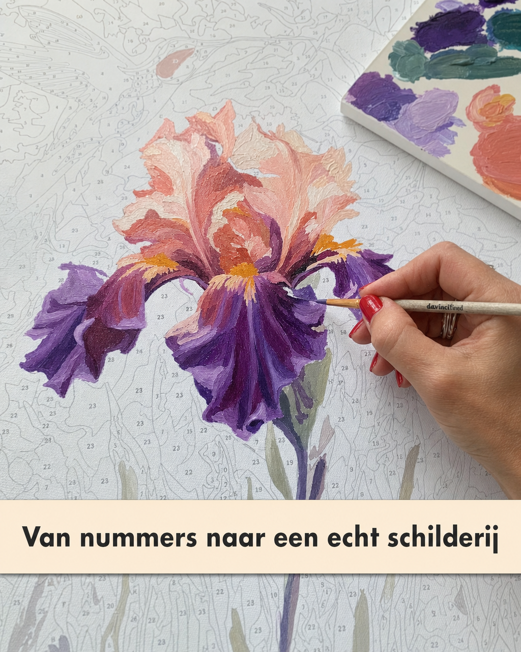 Davincified Netherlands Facebook ad: Glad doek, levendige kleuren