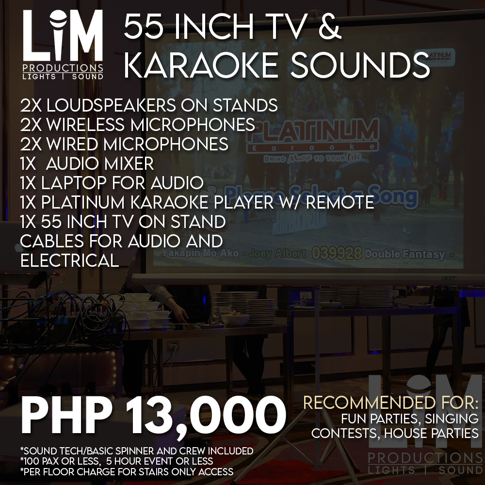 LIM Productions Lights and Sounds System Rental Facebook ad: [2026 Packages 2]