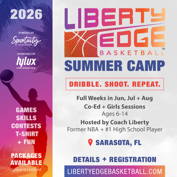 Liberty Edge Basketball Facebook ad: Secure Your Summer Spot