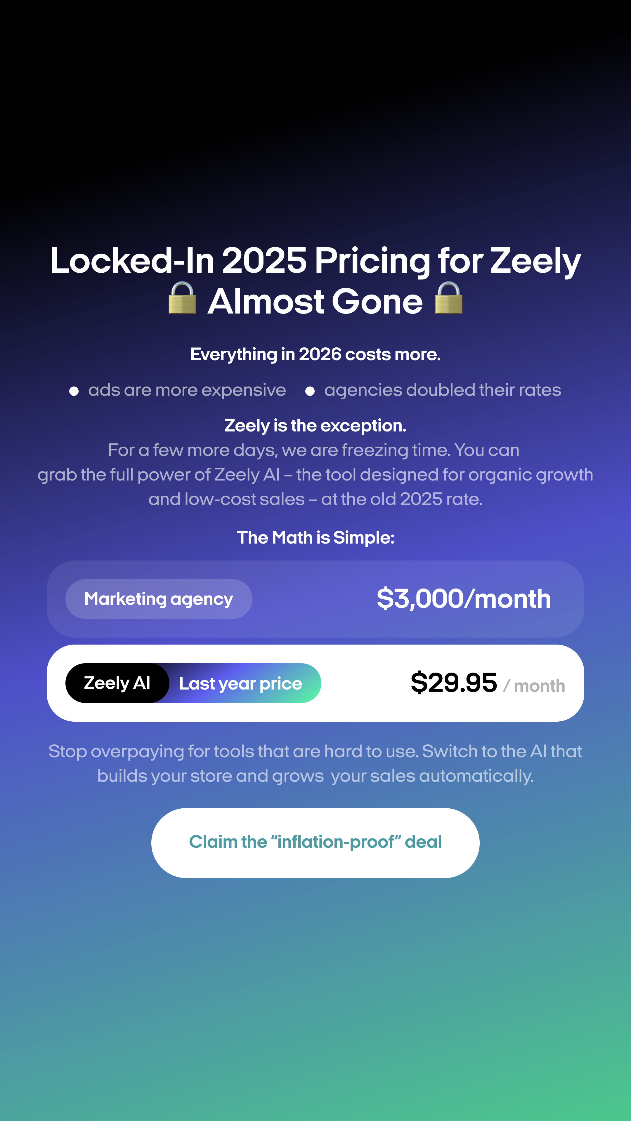 Zeely Facebook ad