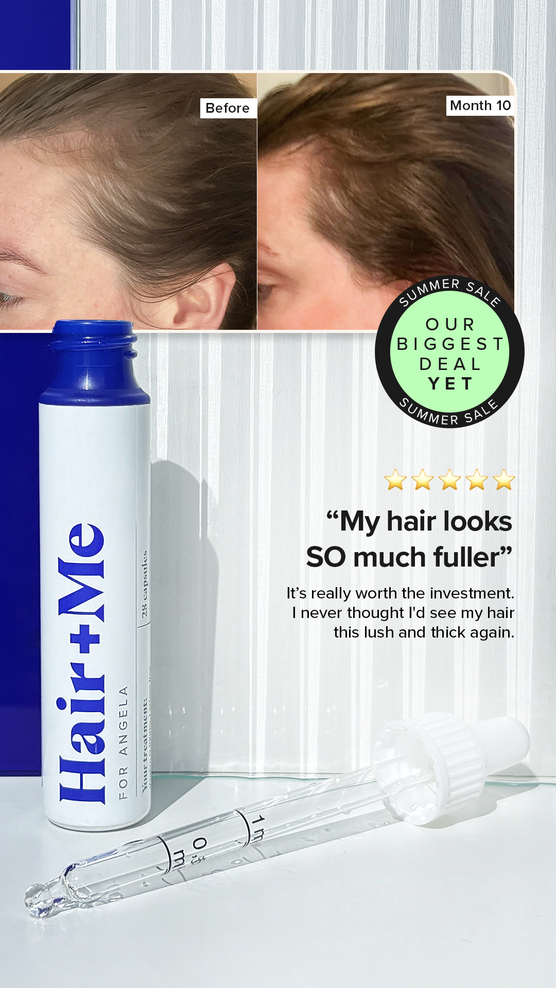 Hair + Me Facebook ad