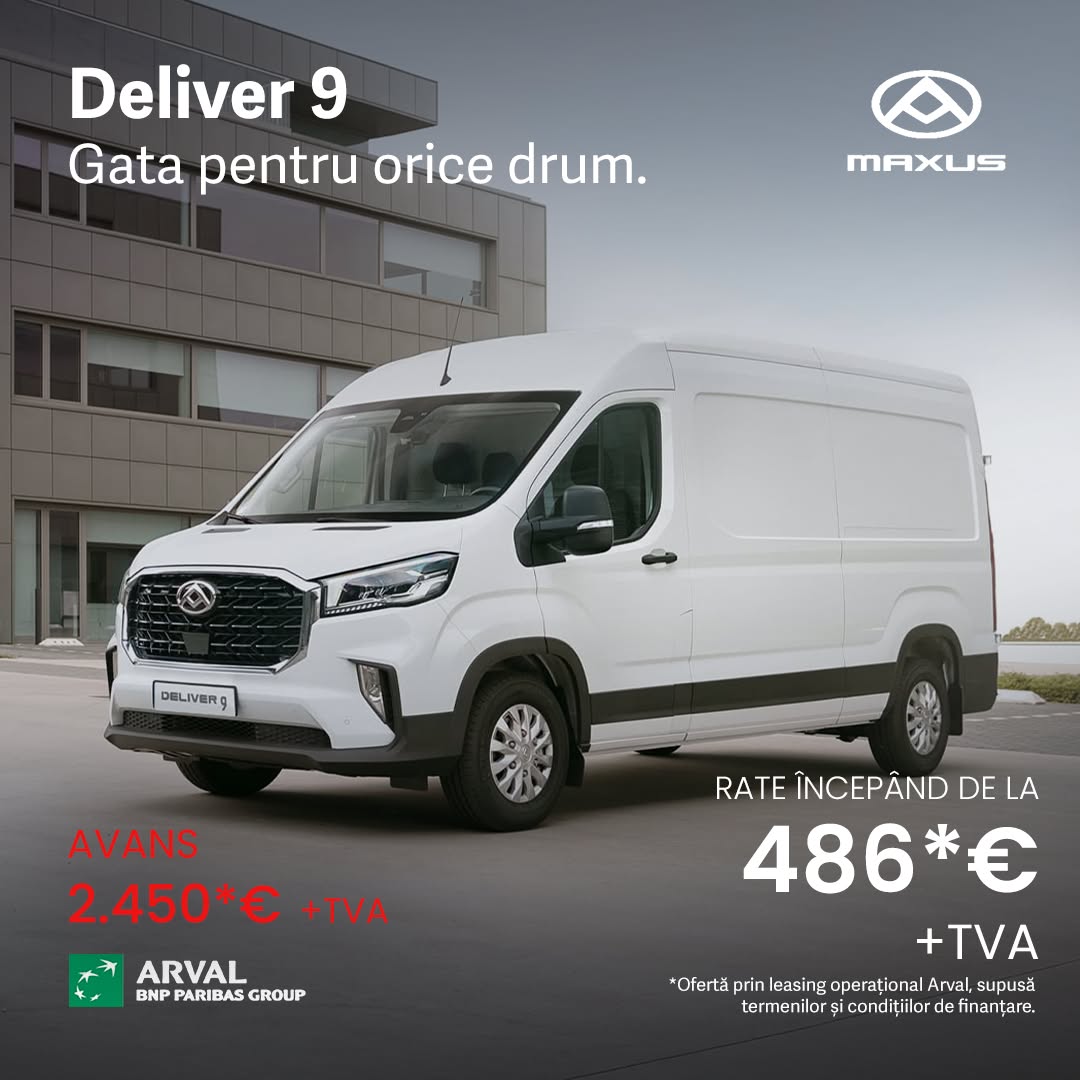 MAXUS Motors Romania Facebook ad: Pentru afacerile care transportă mult, fiecare metru cub…