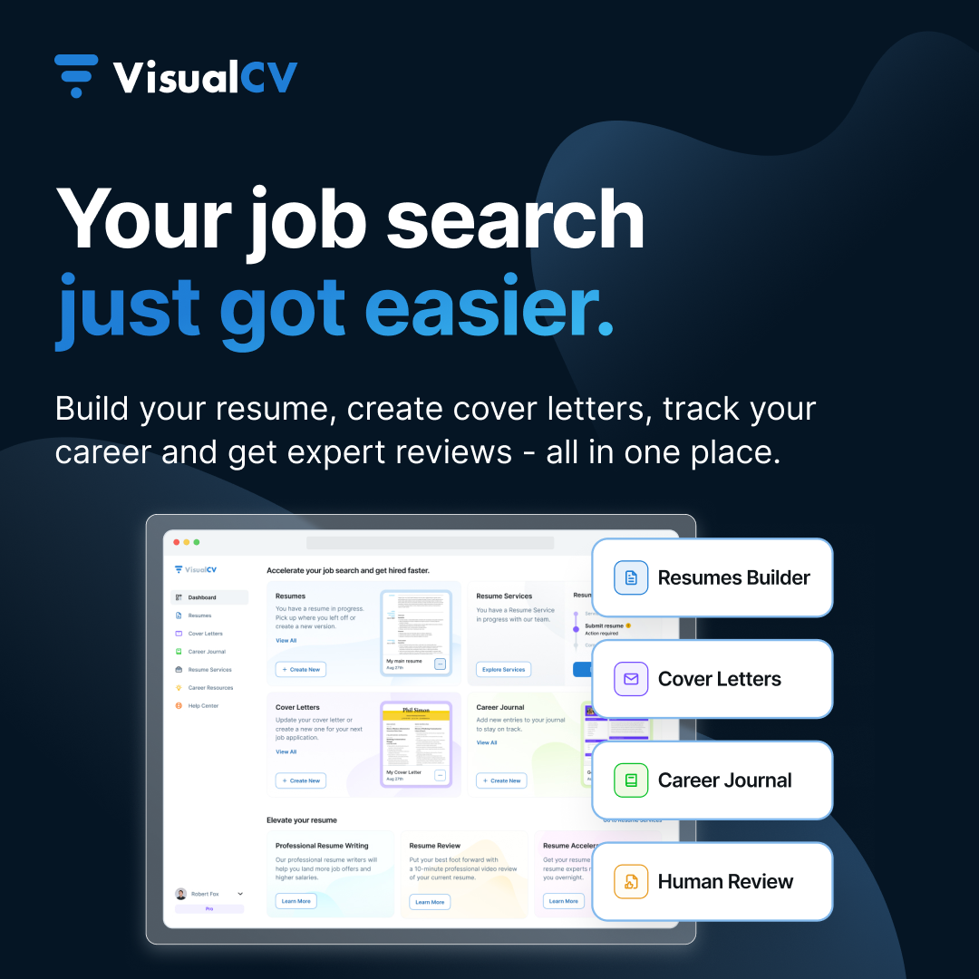 VisualCV Facebook ad