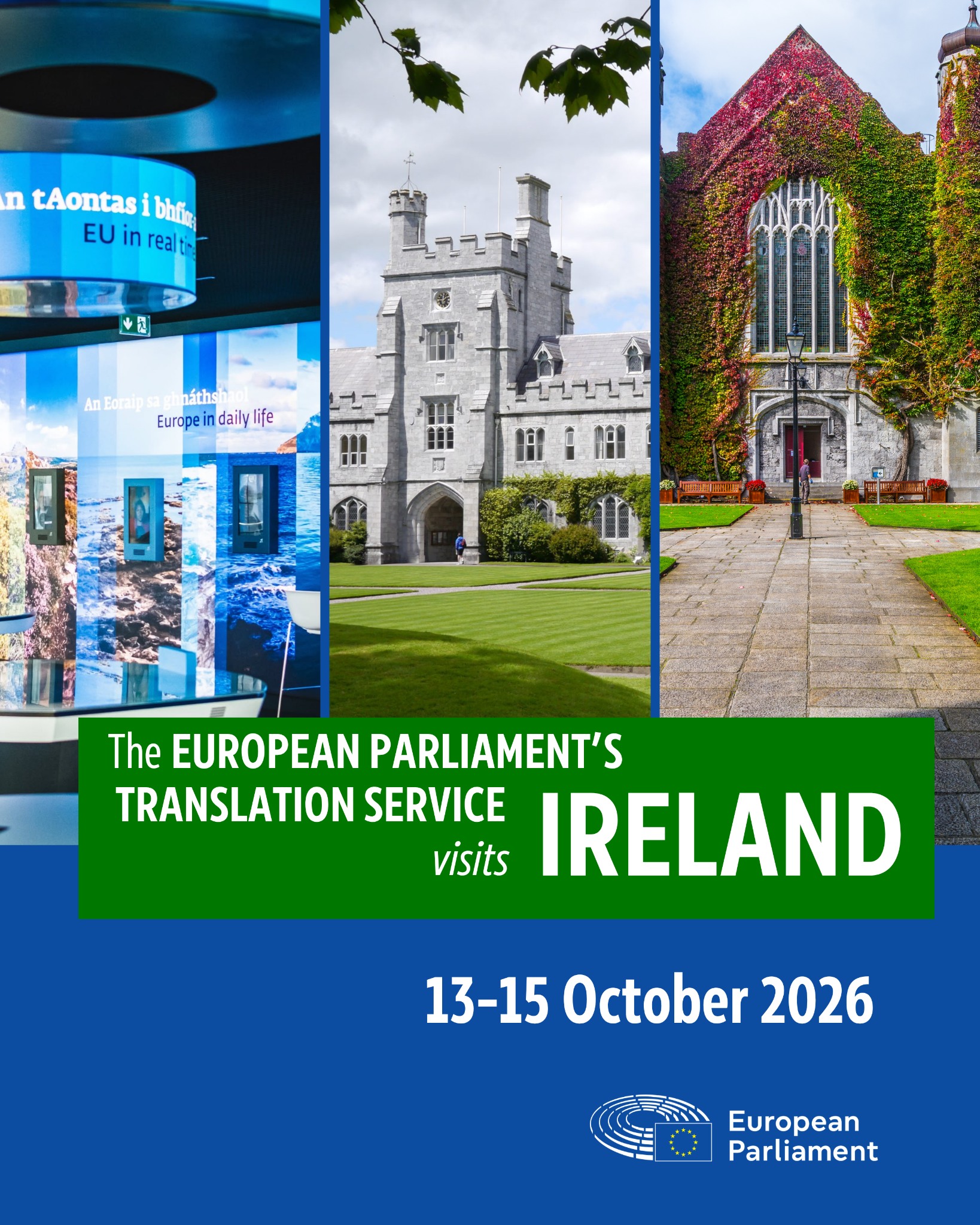 European Parliament Office in Ireland Facebook ad: European Parliament Translation Service visits Ireland