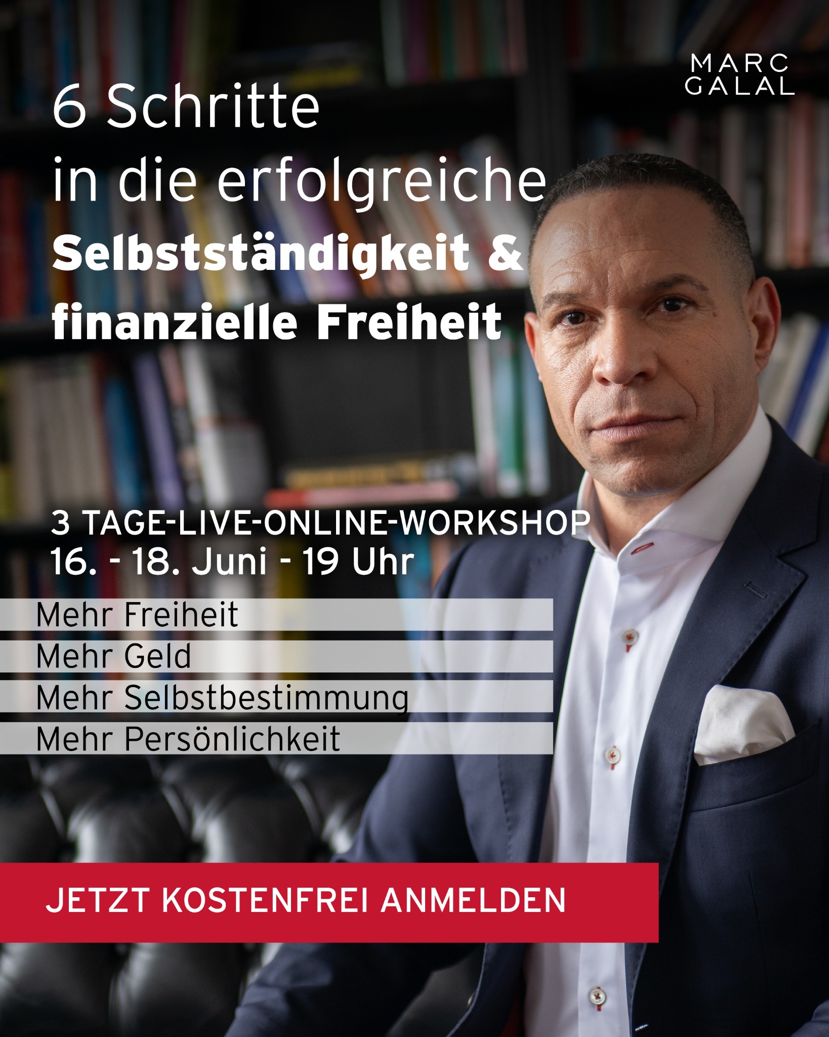 Marc Galal Facebook ad: Webinar
