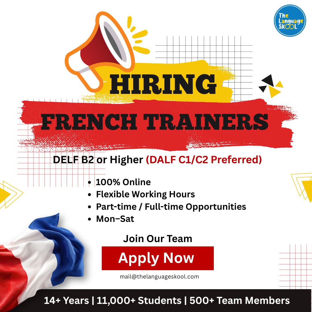 The Language SKOOL - Online Facebook ad: Great Opportunity! Let’s work with TLS as a French…