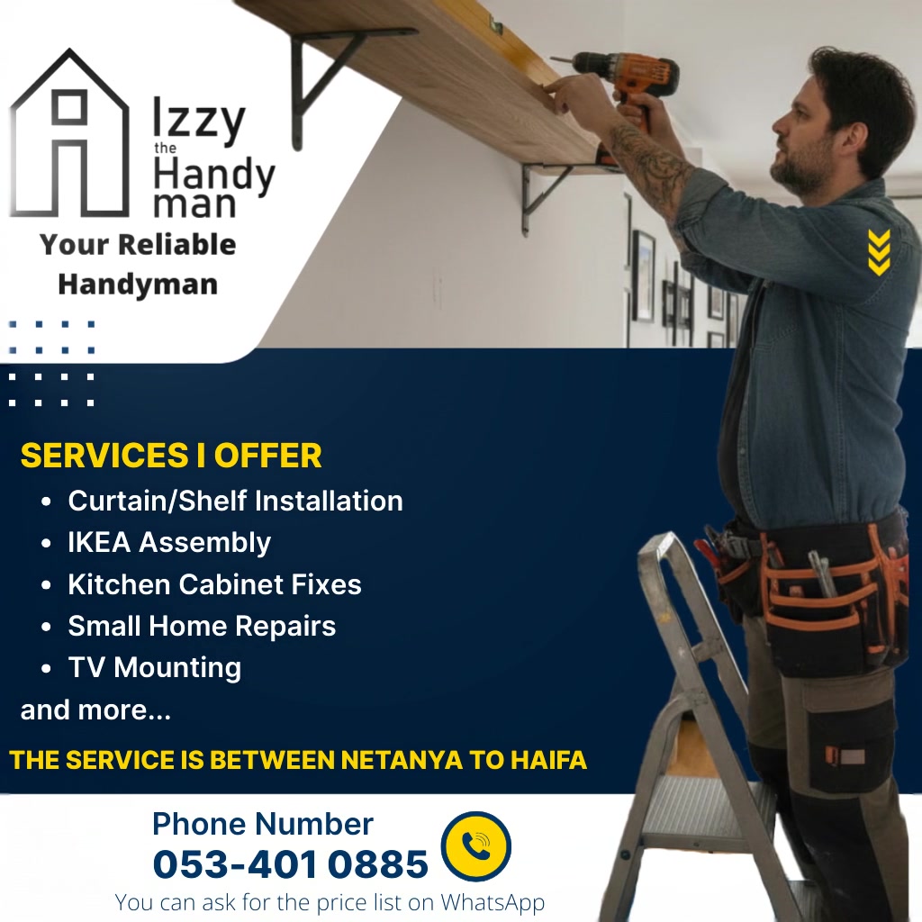 Izzy the Handyman Facebook ad from Feb 17, 2026