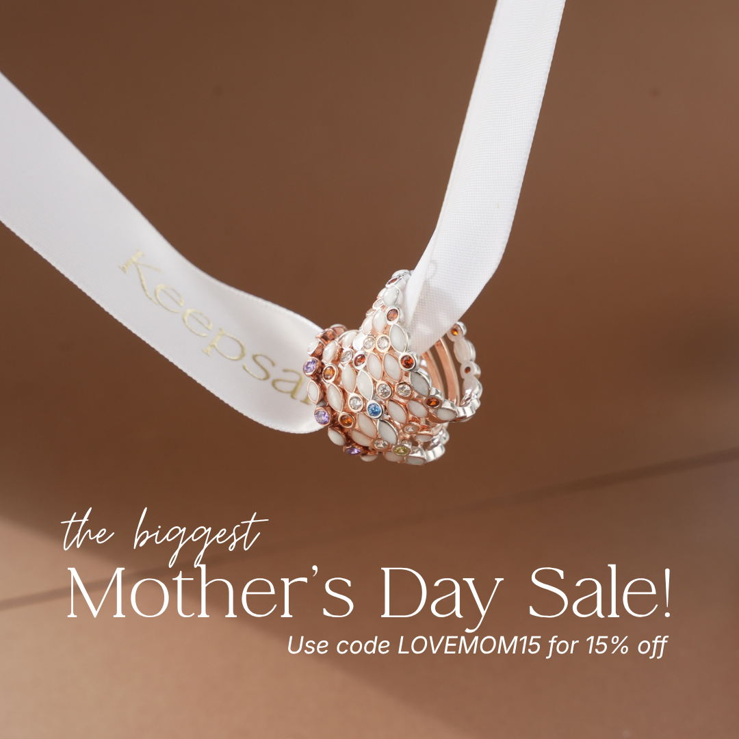 KeepsakeMom Facebook ad: Handcrafted Breastmilk Jewelry