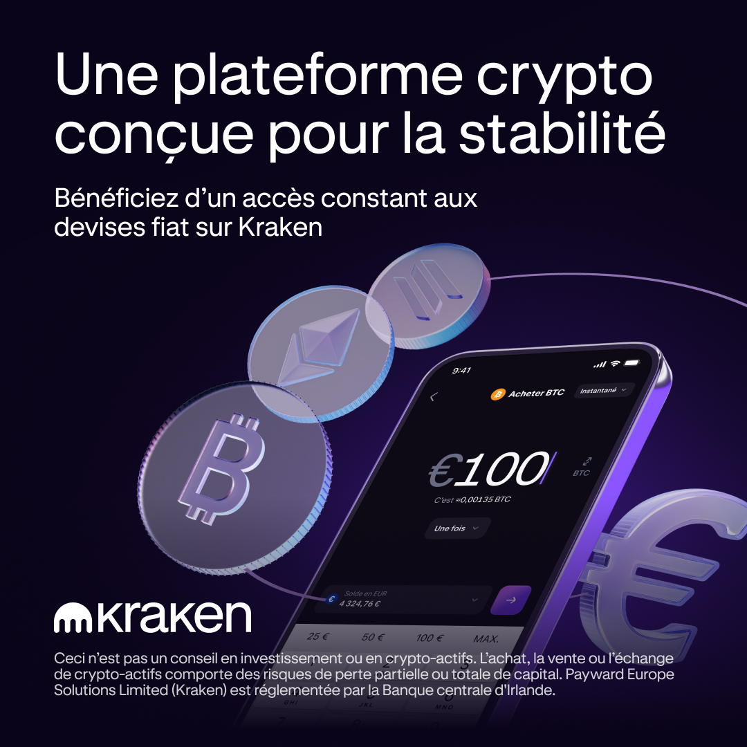 Kraken Digital Asset Exchange Facebook ad: Dépôts et retraits instantanés