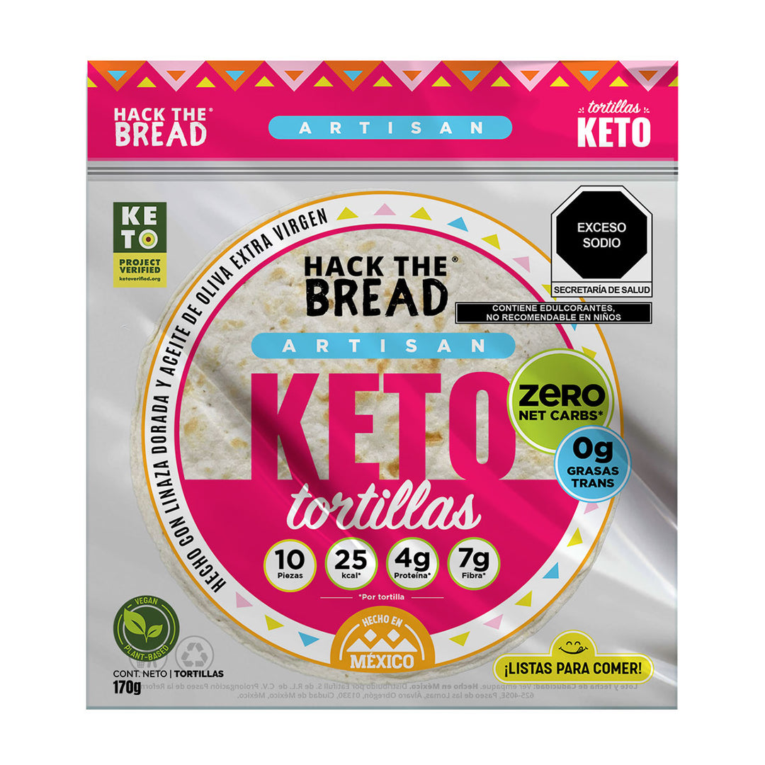 HAZ KETO Facebook ad: Tortillas Keto Zero Carbs y 25 calorías de…