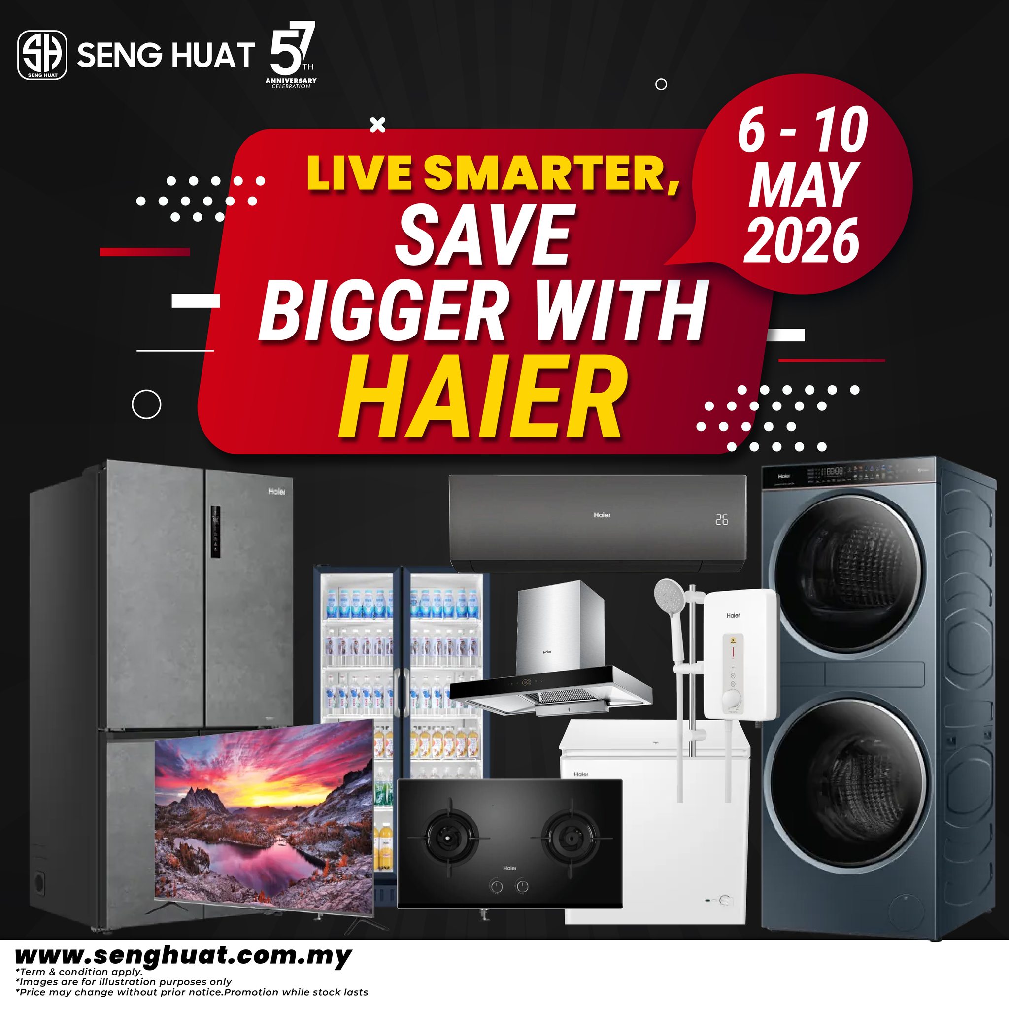 Seng Huat Electrical & Home Appliances Sdn Bhd Facebook ad: 5 HARI SAHAJA