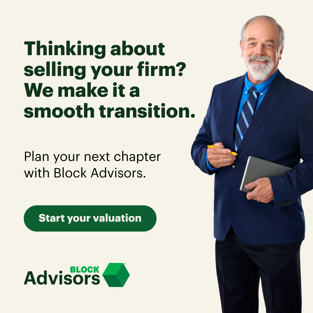 Block Advisors Facebook ad