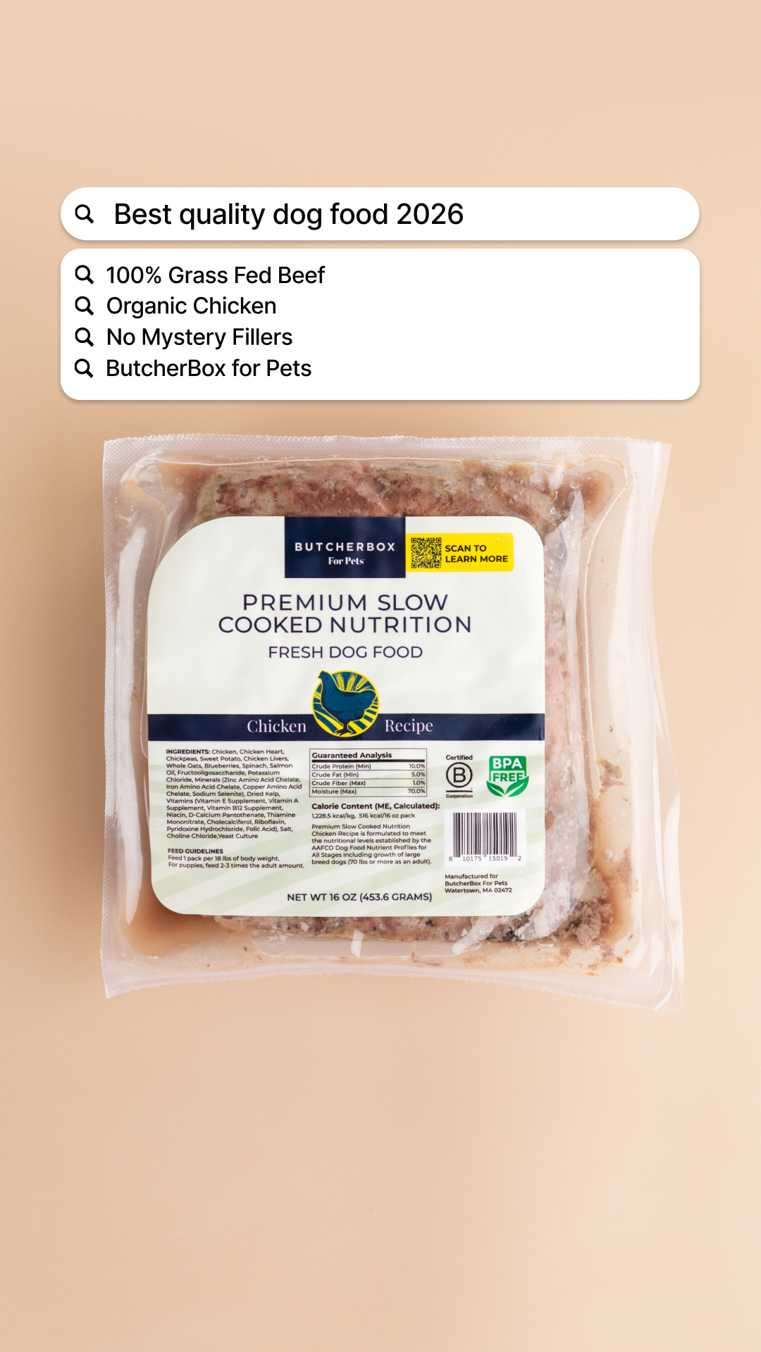 ButcherBox For Pets Facebook ad from Jan 8, 2026