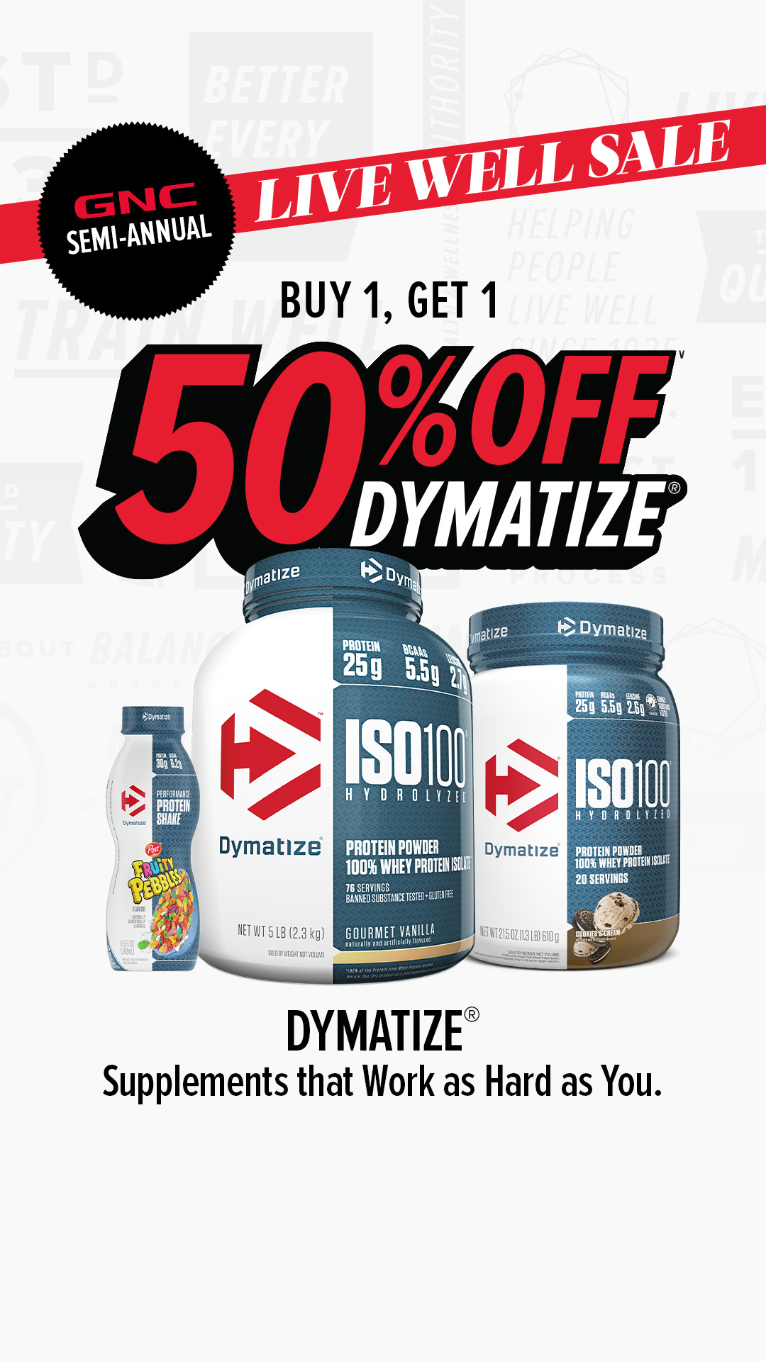 GNC Live Well Facebook ad