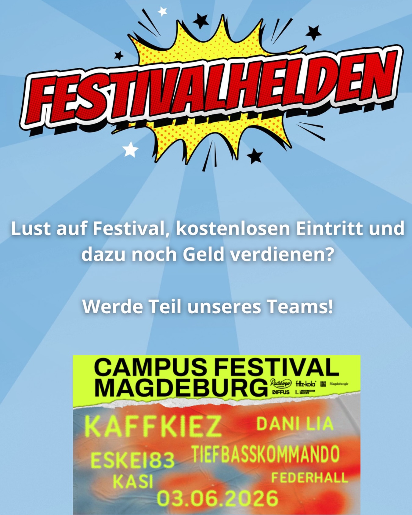 festivalhelden_germany Facebook ad: Du willst Teil des ultimativen Festival- Erlebnisses in…