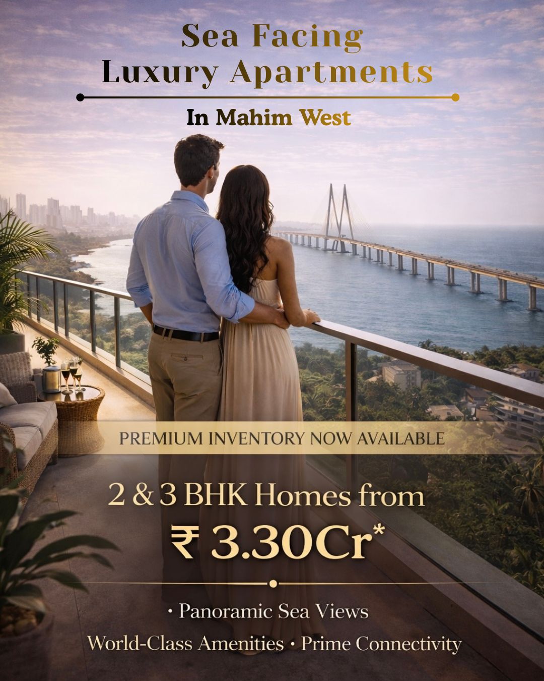 Premium Housing for Investors and End users. Facebook ad: 2BHK's starting @ 3.3cr*
