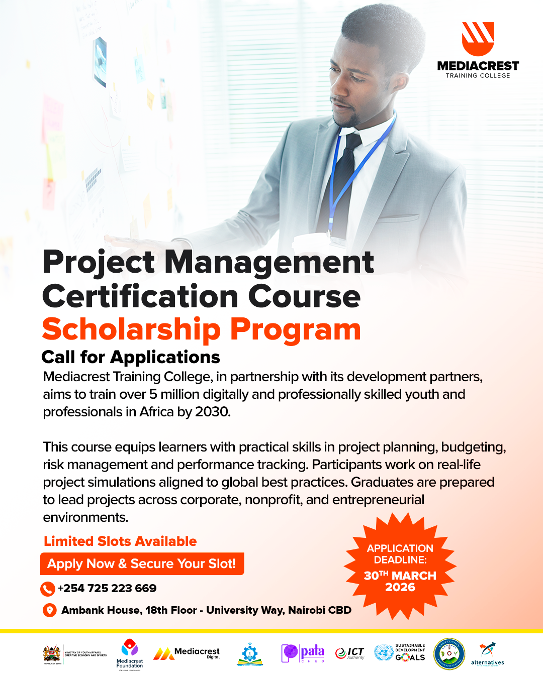 Mediacrest Foundation Facebook ad: Lead Projects with Confidence