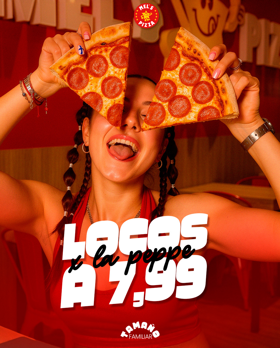 Mel’s pizzas Isaac  Facebook ad