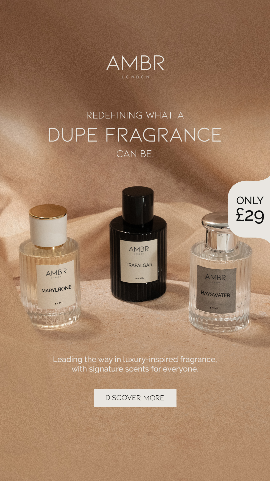Ambr London Facebook ad