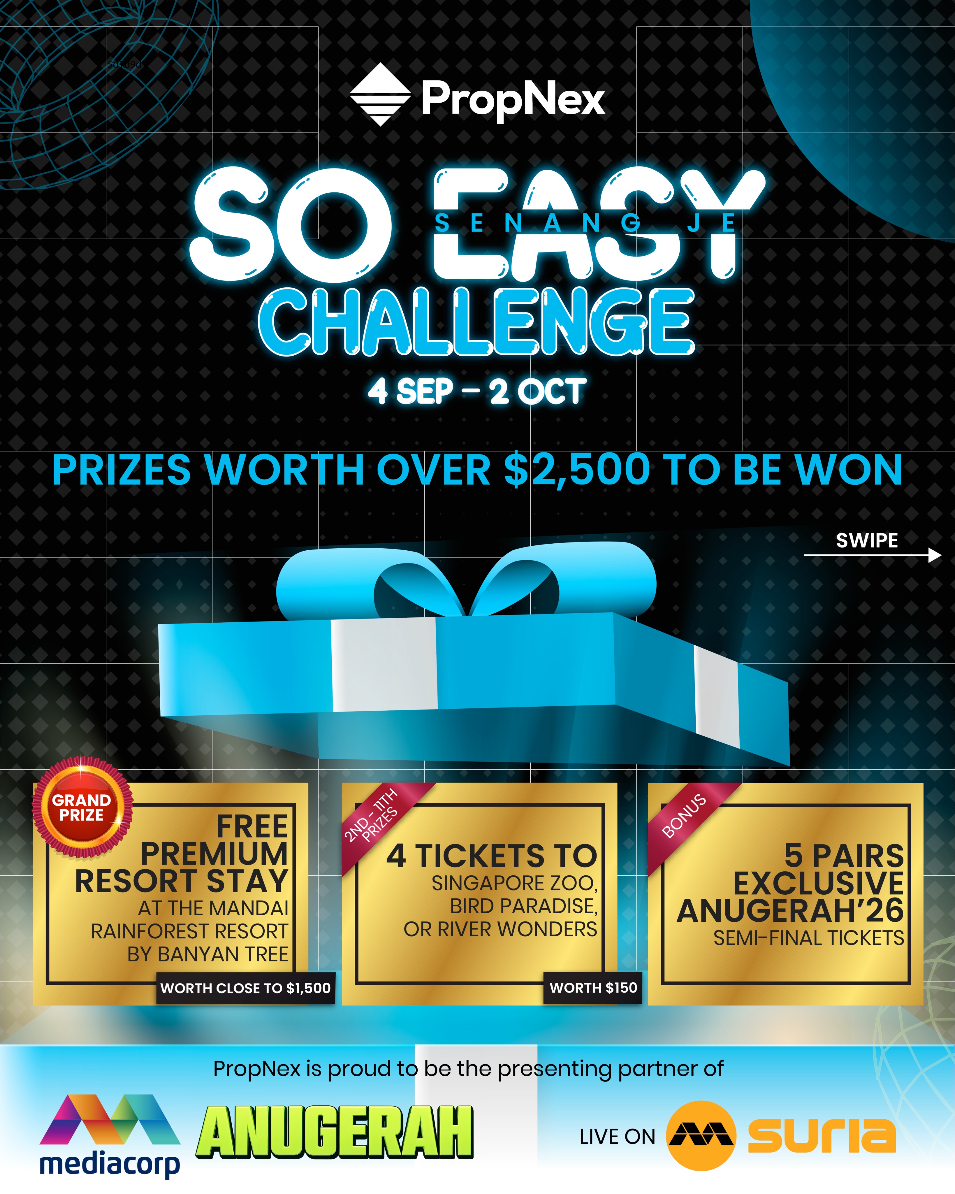 PropNex Singapore Facebook ad: Could 15 seconds win you a premium resort…