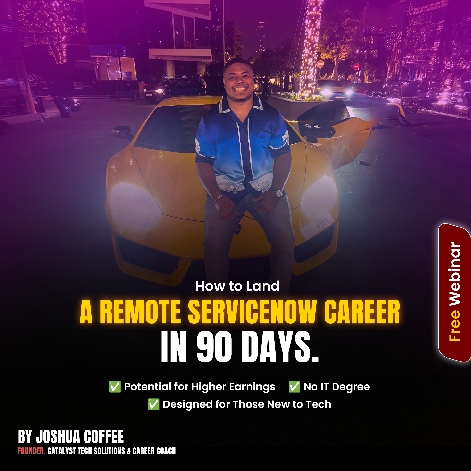 Catalyst Institute Facebook ad: Explore a No‑Code Path Into Tech With ServiceNow