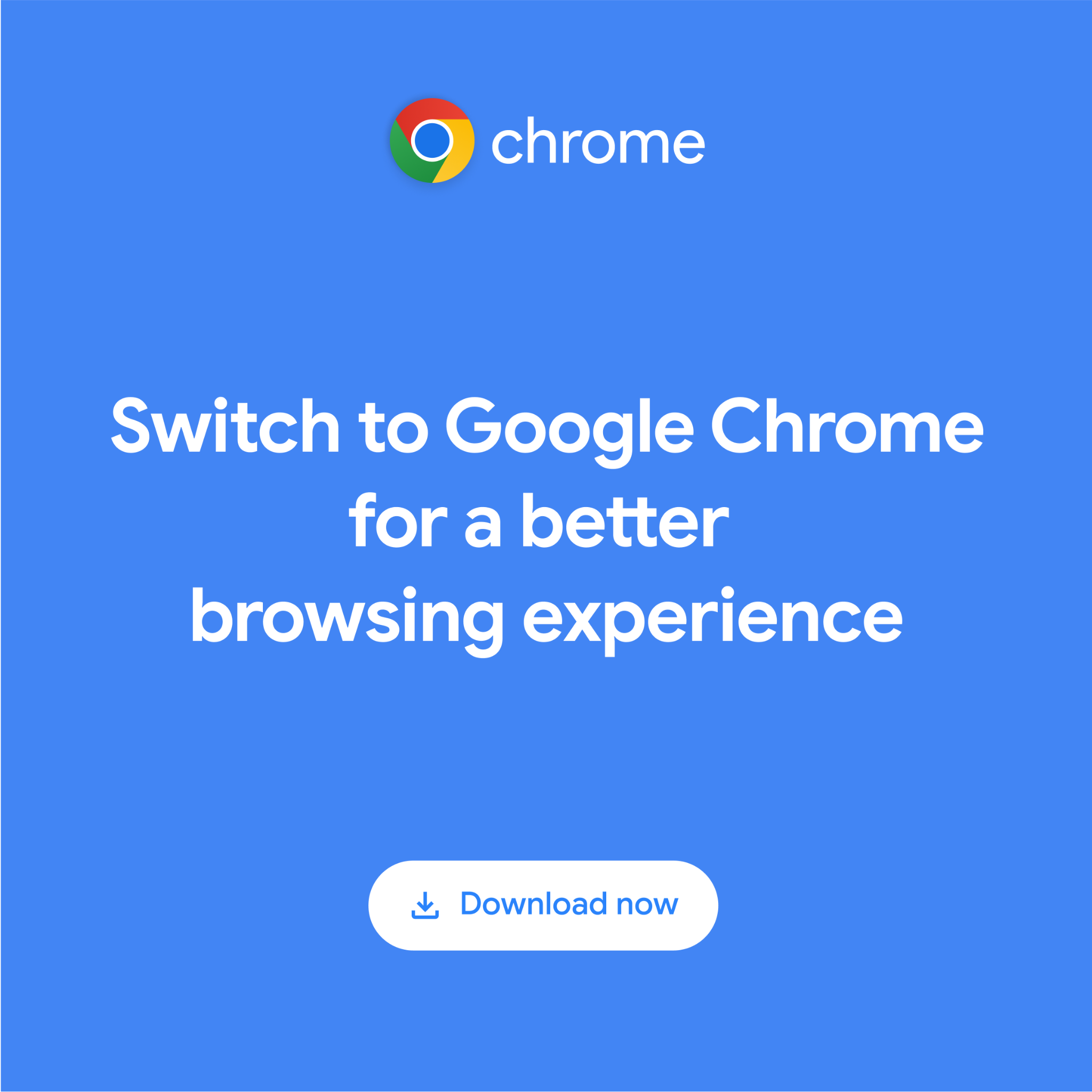 Google Chrome Facebook ad