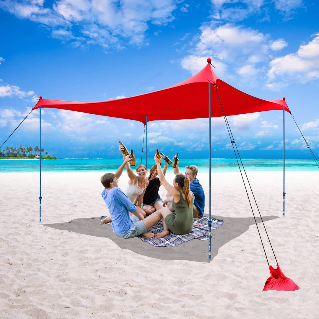 Crown Shades Facebook ad: Backyard BBQs. Beach days.