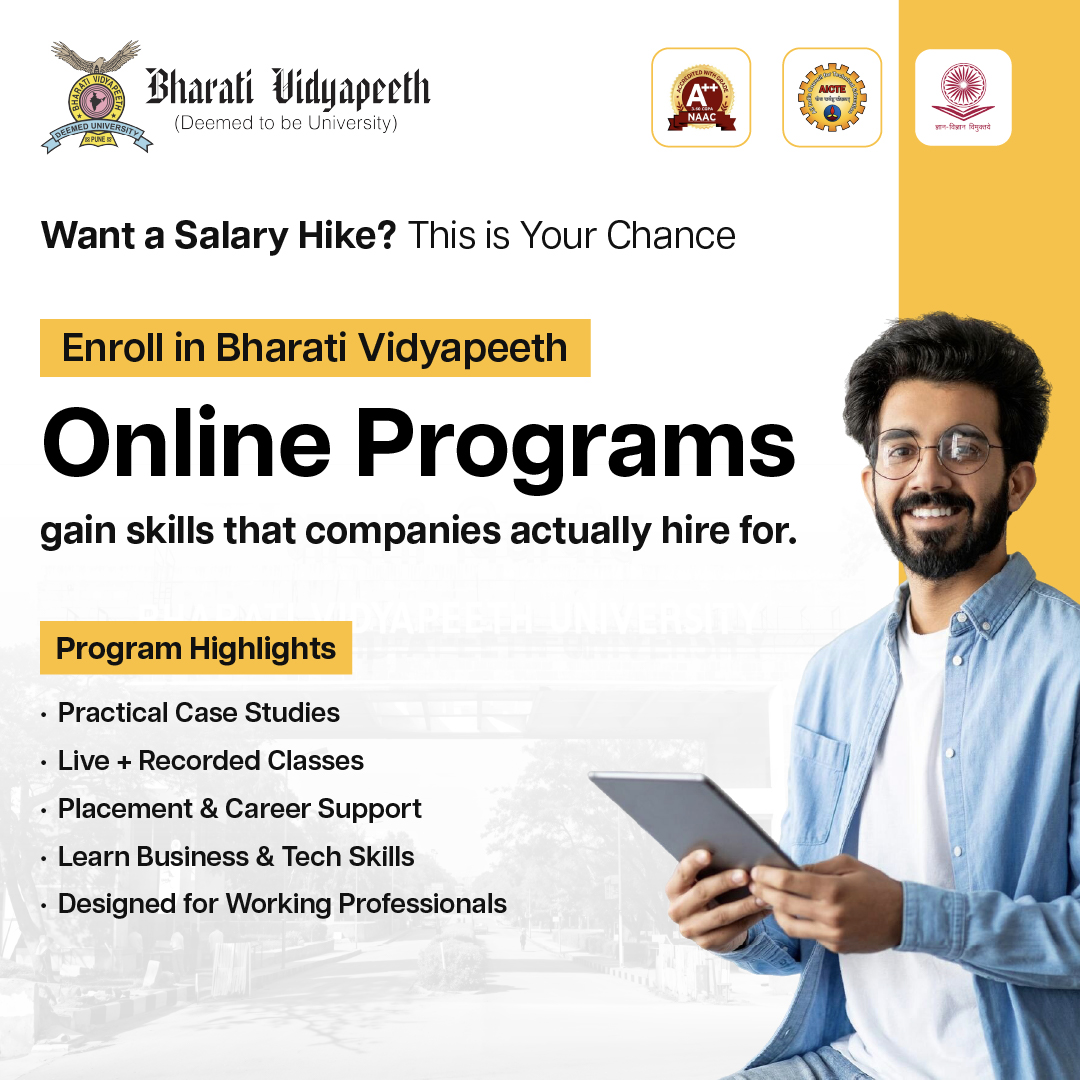 Bharati Vidyapeeth Online Degree Programs  Facebook ad