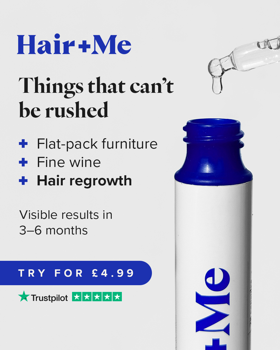 Hair + Me Facebook ad