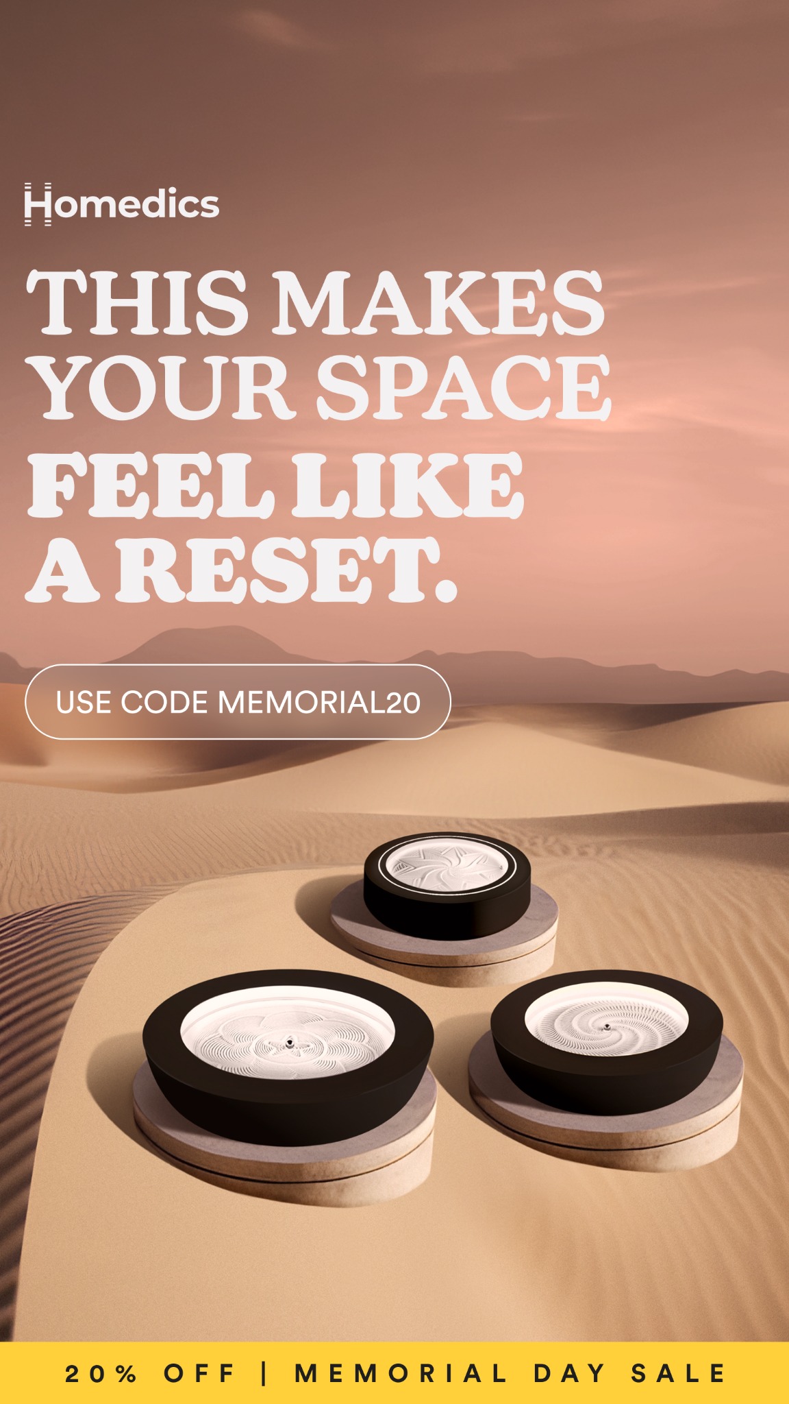 Homedics Facebook ad