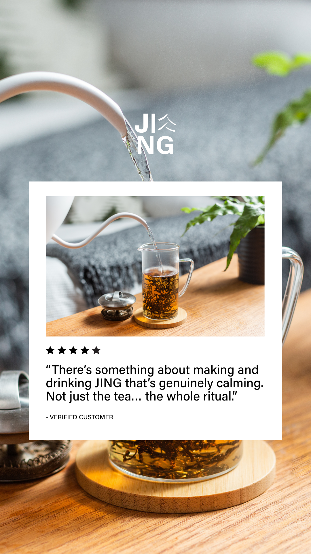 JING Tea Facebook ad: Discover JING Tea