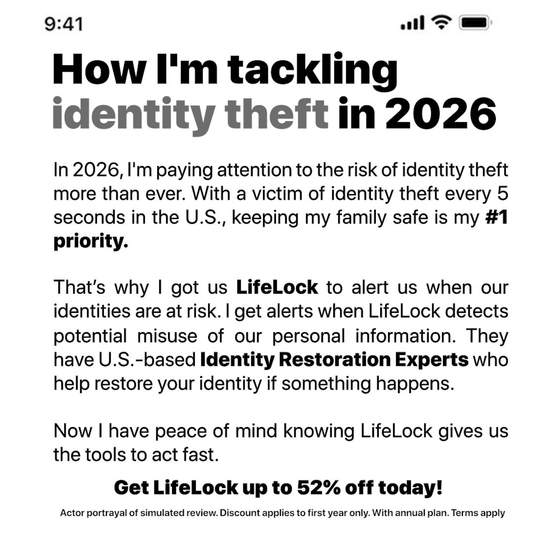 LifeLock Facebook ad