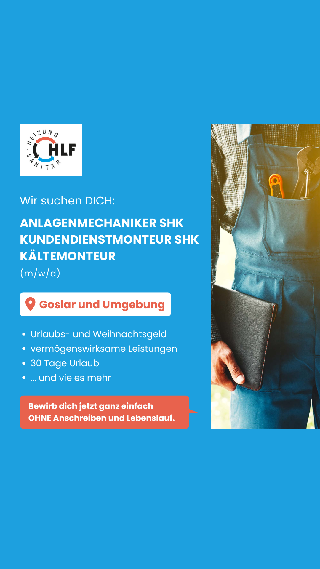 HLF Heizung-Sanitär GmbH Facebook ad from Jul 17, 2026