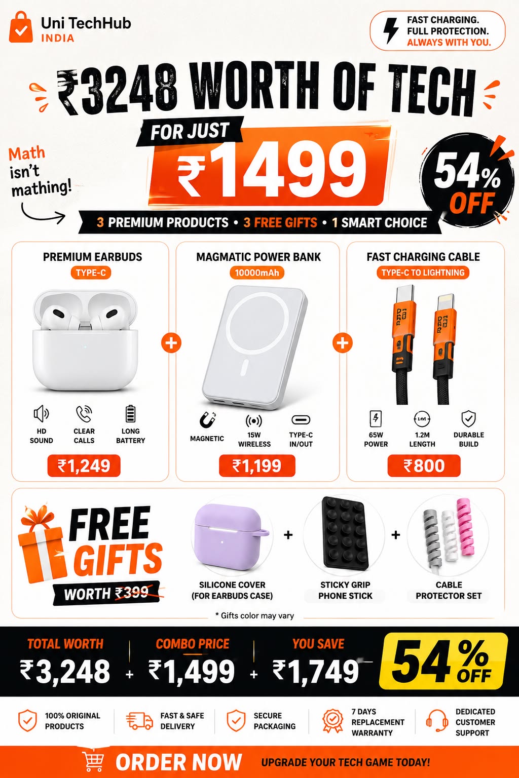 Uni hub india Facebook ad: Best Quality Combo at affordable price