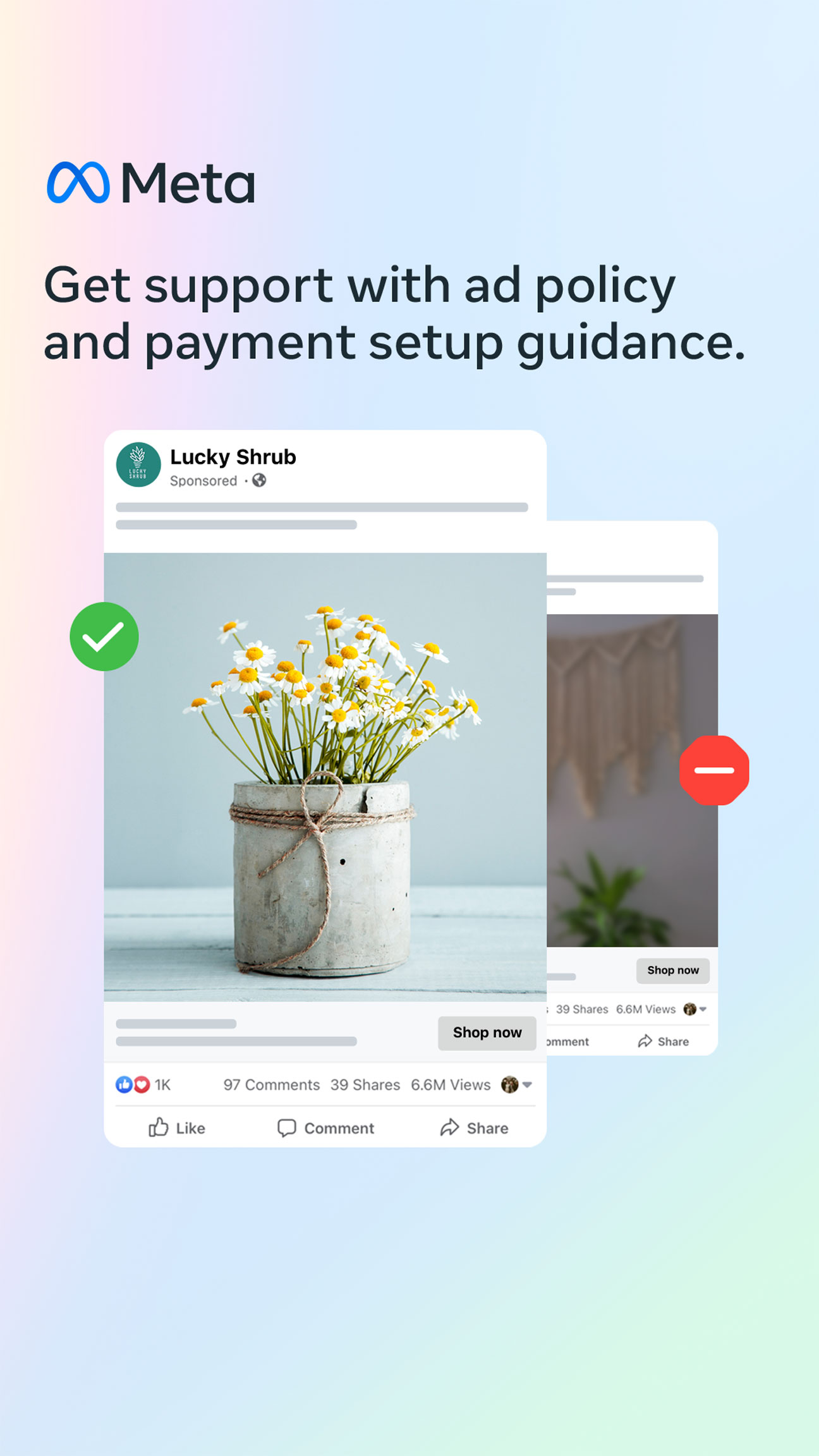 Meta for Business Facebook ad