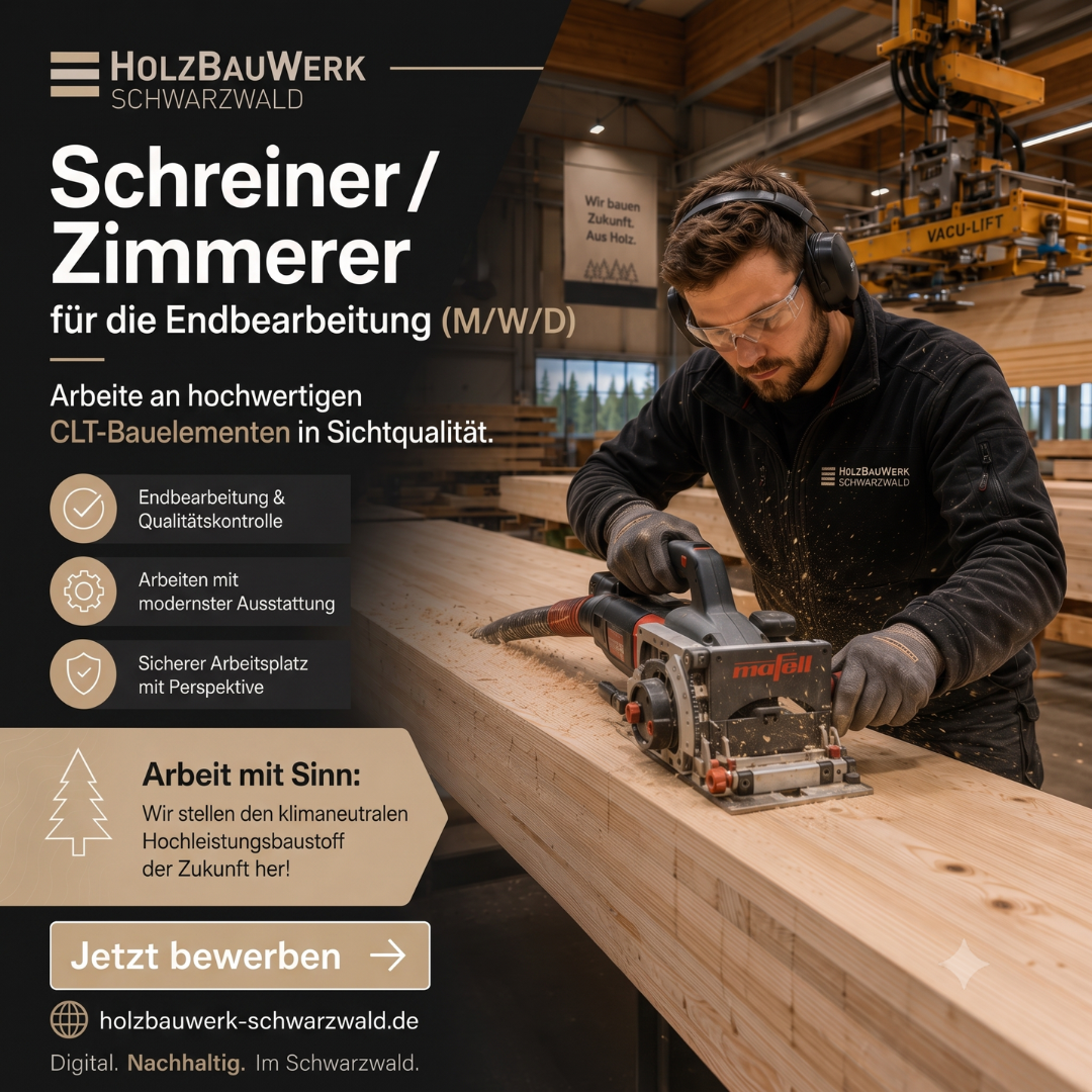 Holzbauwerk Schwarzwald Facebook ad: Jetzt in unter 60 Sekunden bewerben!