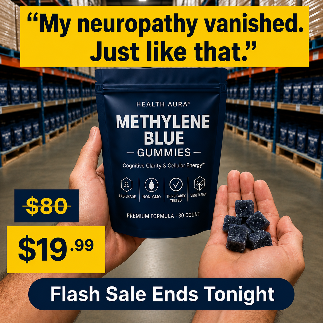 The Pain-Free Aging Report Facebook ad