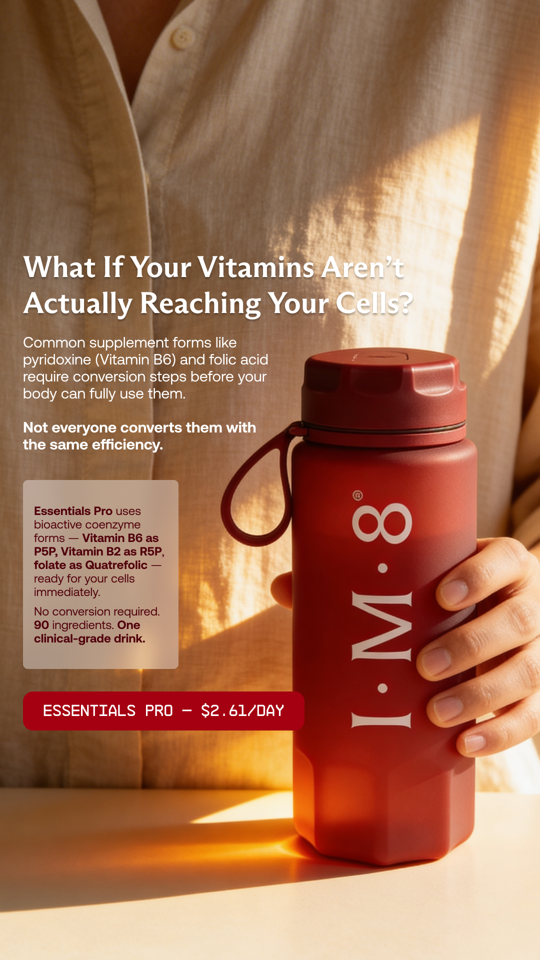 IM8 Health Facebook ad