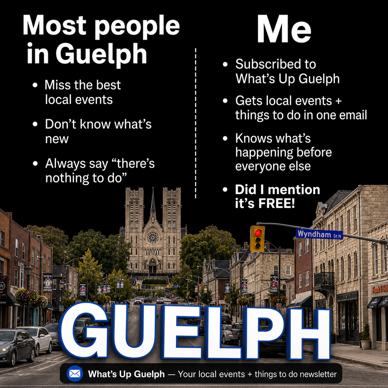 What's up Guelph? Facebook ad