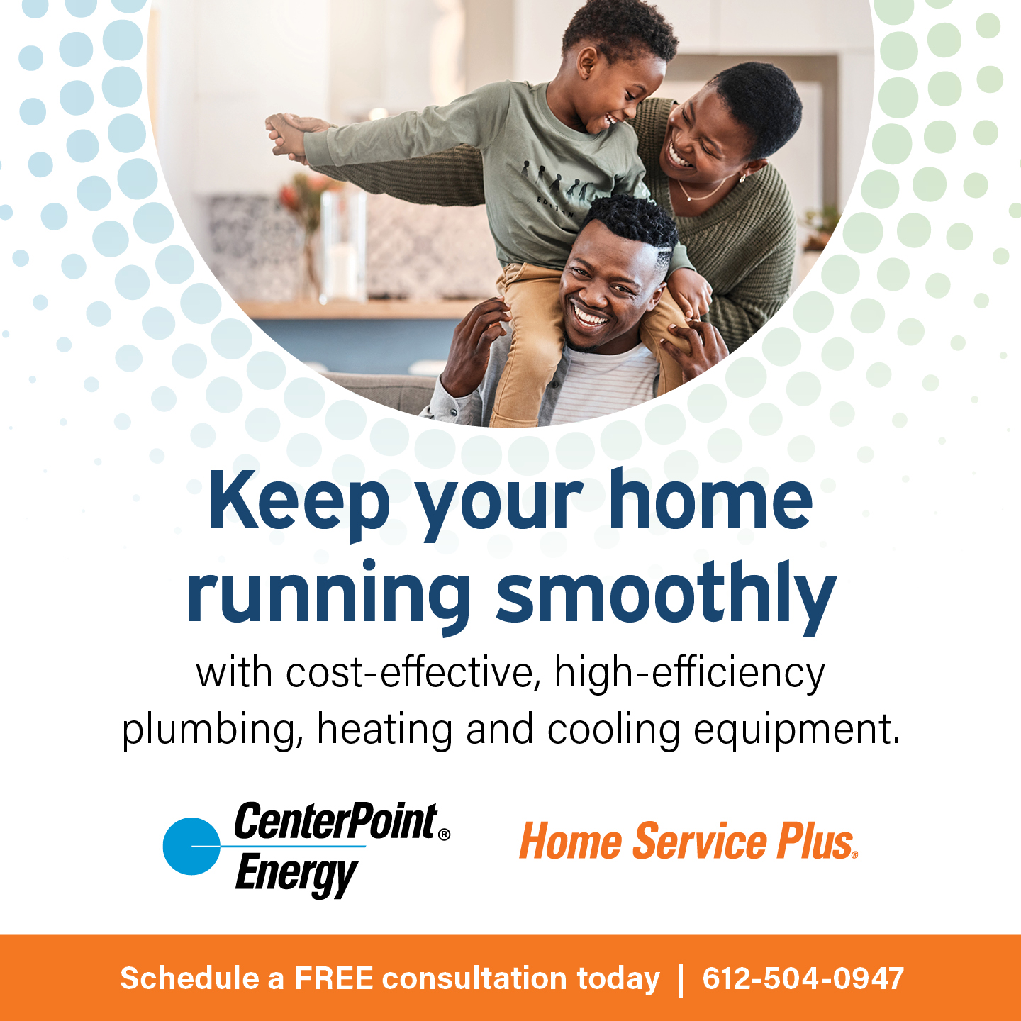 CenterPoint Energy Facebook ad: Plumbing, Heating & Cooling Systems