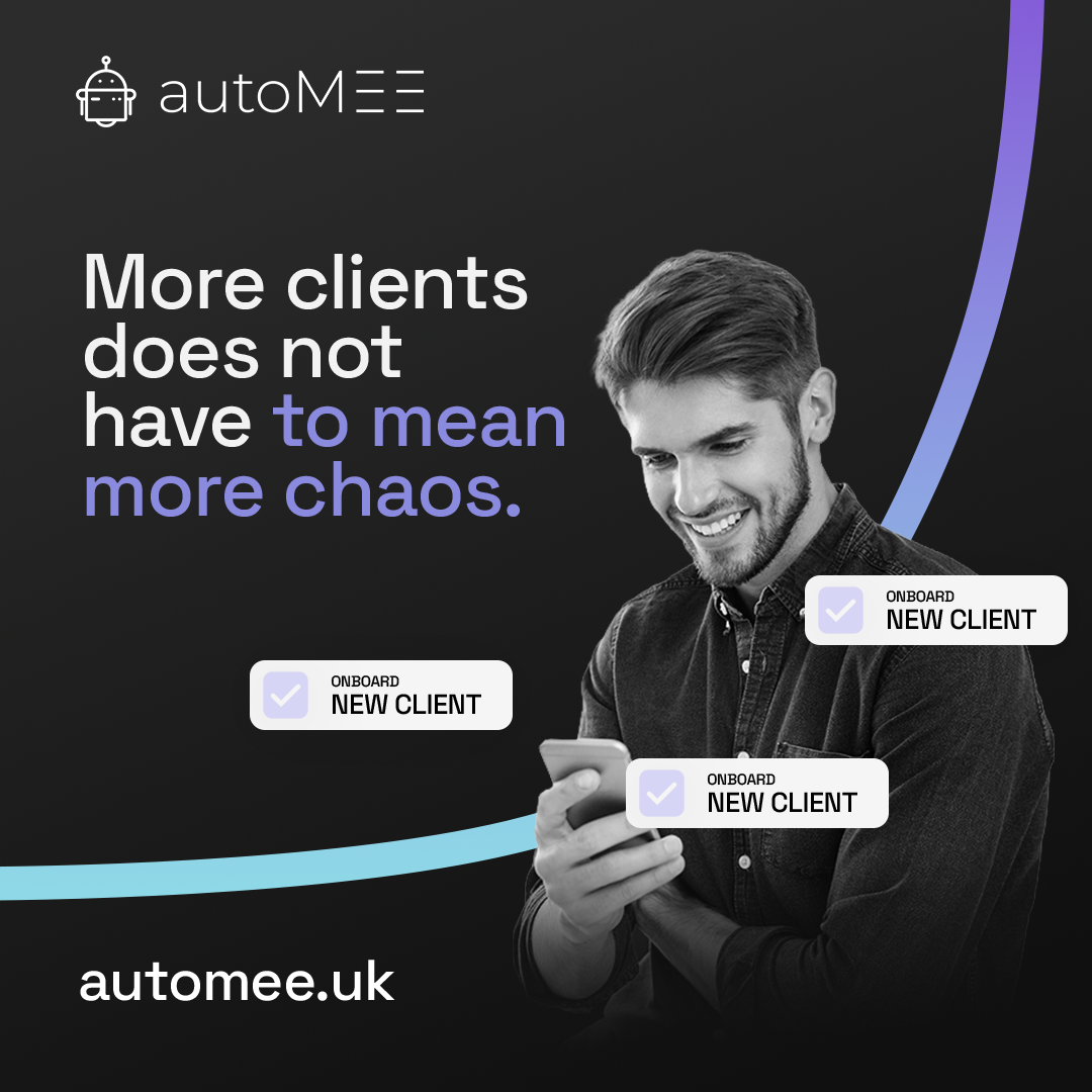 autoMEE - AI & Business Automation Solutions Facebook ad: Scale Your Firm Without Hiring More Staff