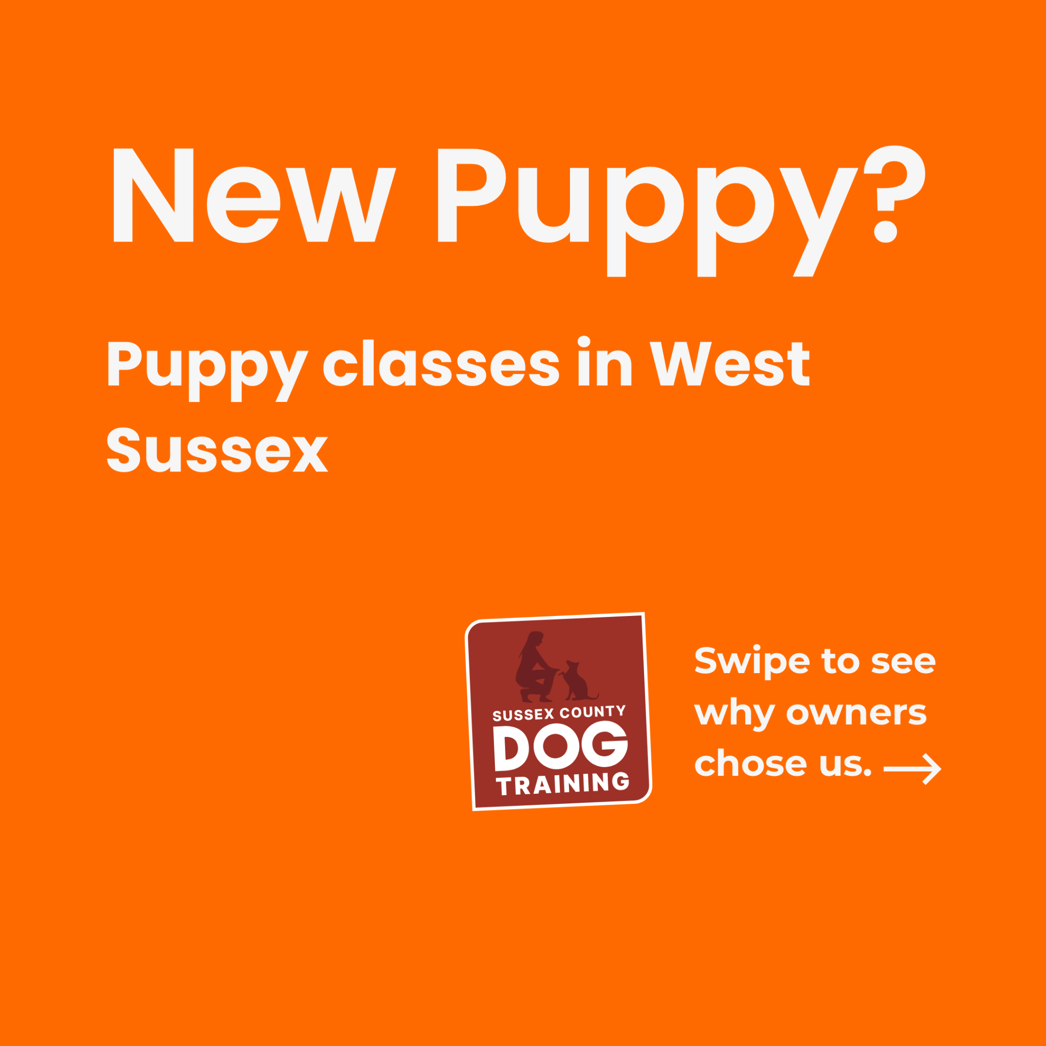 Sussex County Dog Training Facebook ad from Mar 25, 2026